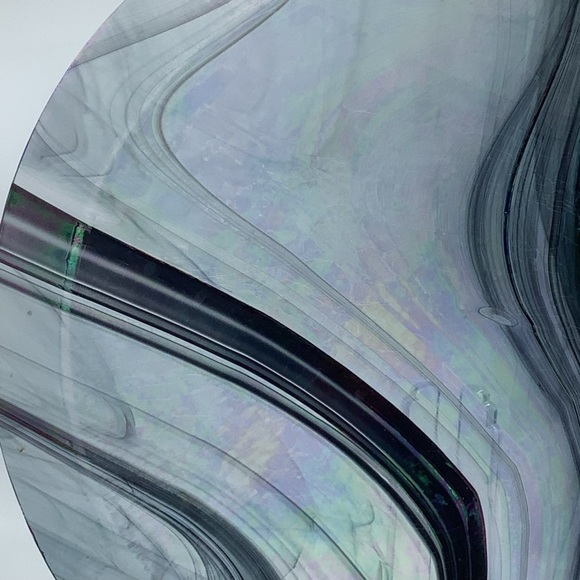 Swirled Art Glass 13” Round Plate/Platter - Picture 15 of 16